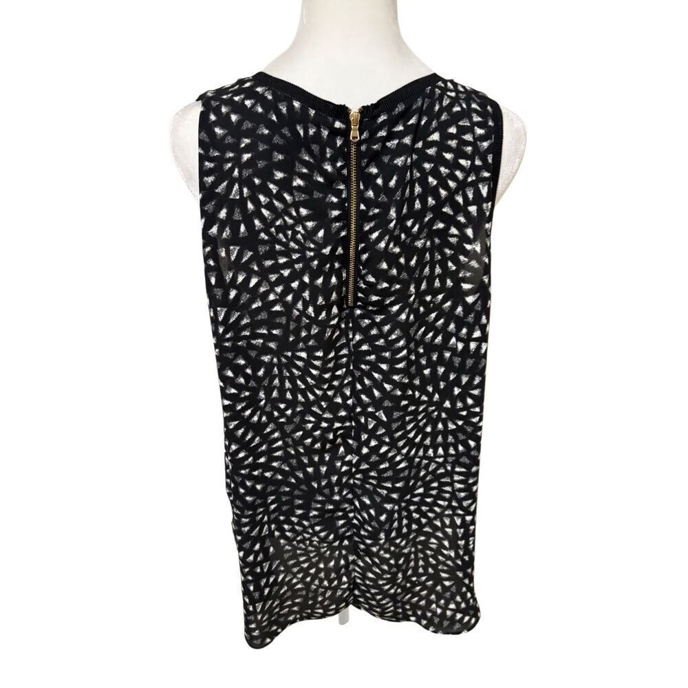 Mossimo Womens Tank Top, Black and White, XL, Geometric Print - Picture 3 of 6